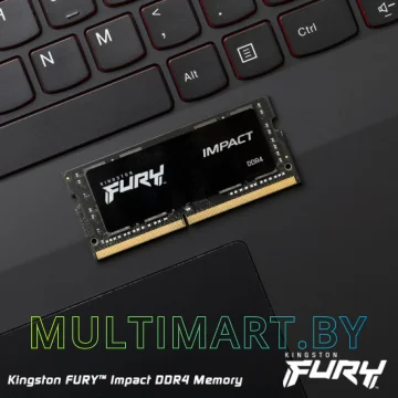 Оперативная память Kingston FURY Impact 8GB DDR4 SODIMM PC4-25600 (KF432S20IB/8) картинка 3